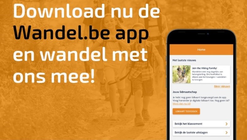 App Wandelsport Vlaanderen : wandel.be